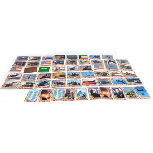 Lot of 54 Desert Storm Military Trading Cards 1991 TOPPS Second Series - Picture 2 of 4
